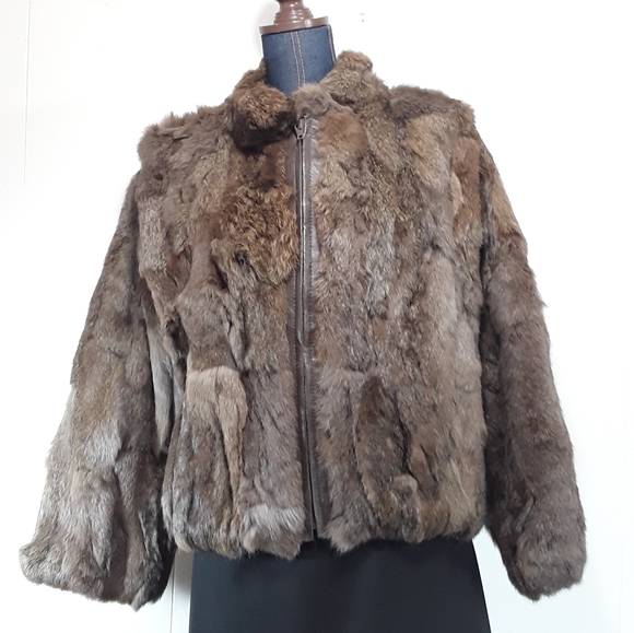 Chicago Chic Jackets & Blazers - Chicago Chic multicolor 100% rabbit fur coat